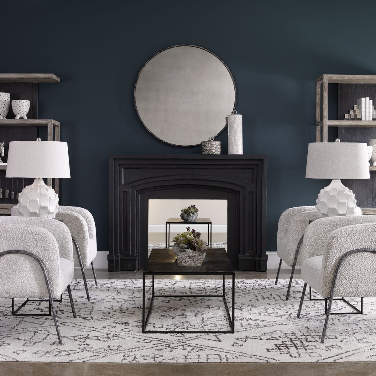 Uttermost Lighting Guerina Scalloped Lamp - White House of Isabella UK