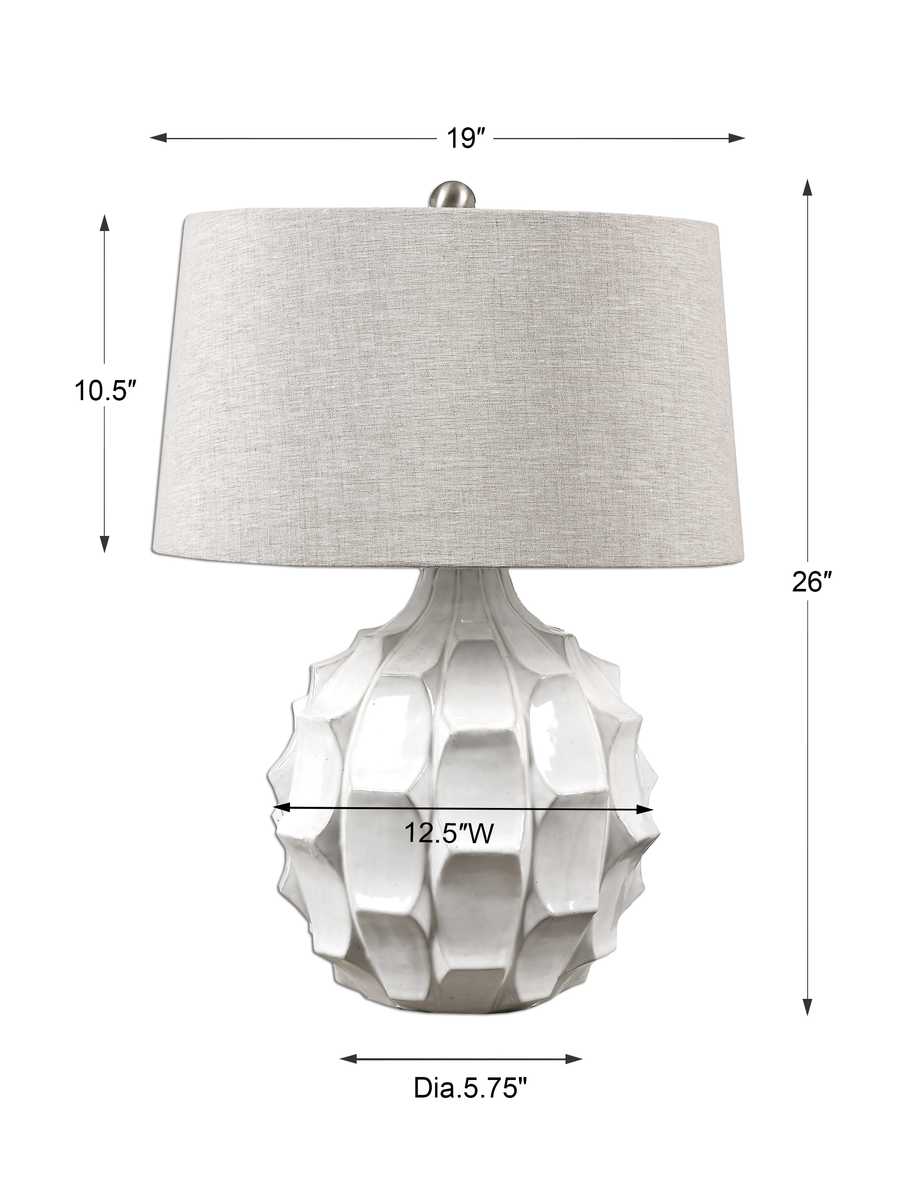 Uttermost Lighting Guerina Scalloped Lamp - White House of Isabella UK