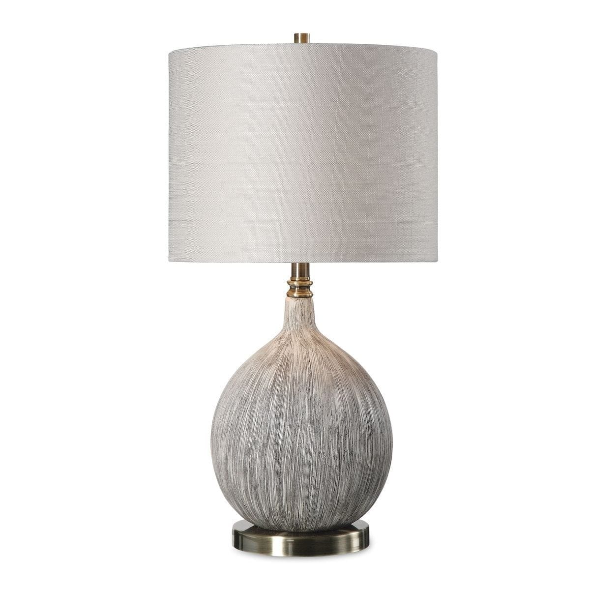 Uttermost Lighting Hedera Textured Ivory Table Lamp House of Isabella UK