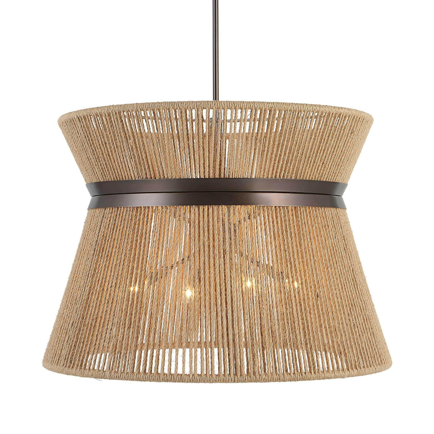 Uttermost Lighting Highly Strung, 8 Lt Round Pendant - Natural House of Isabella UK