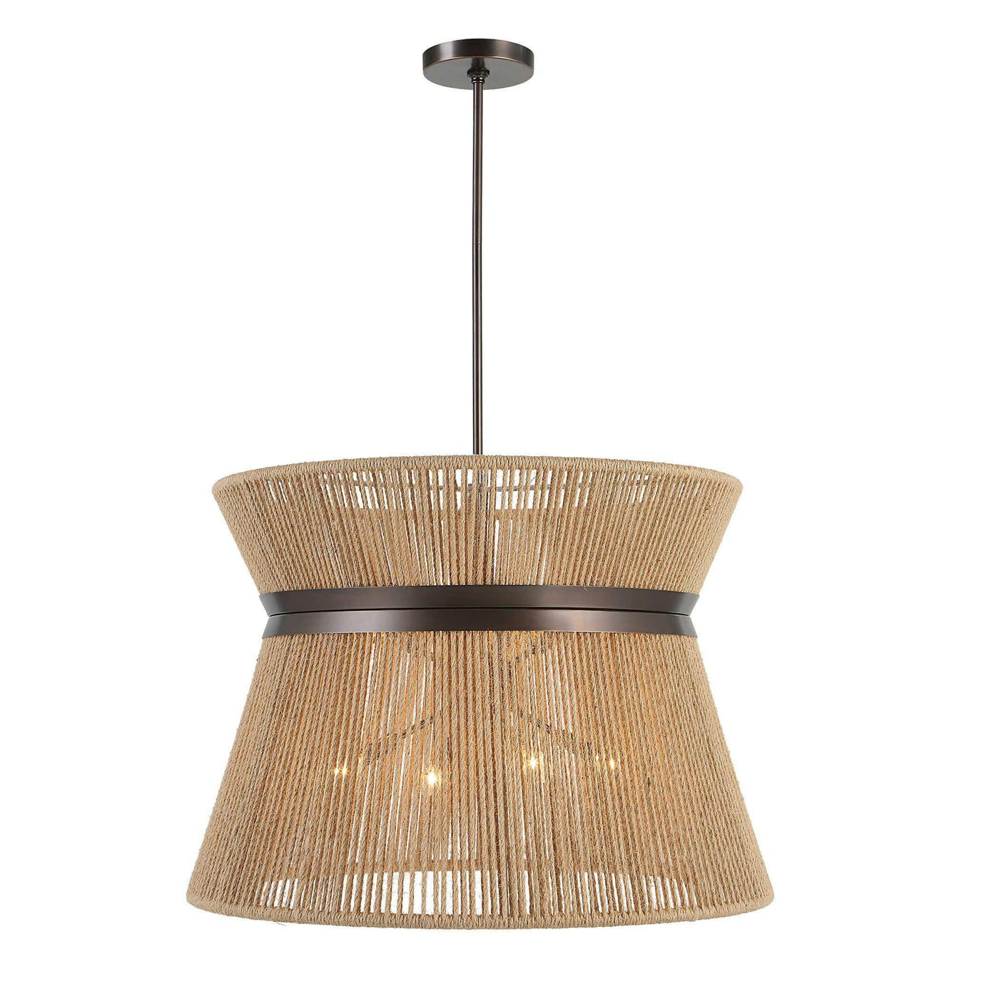 Uttermost Lighting Highly Strung, 8 Lt Round Pendant - Natural House of Isabella UK