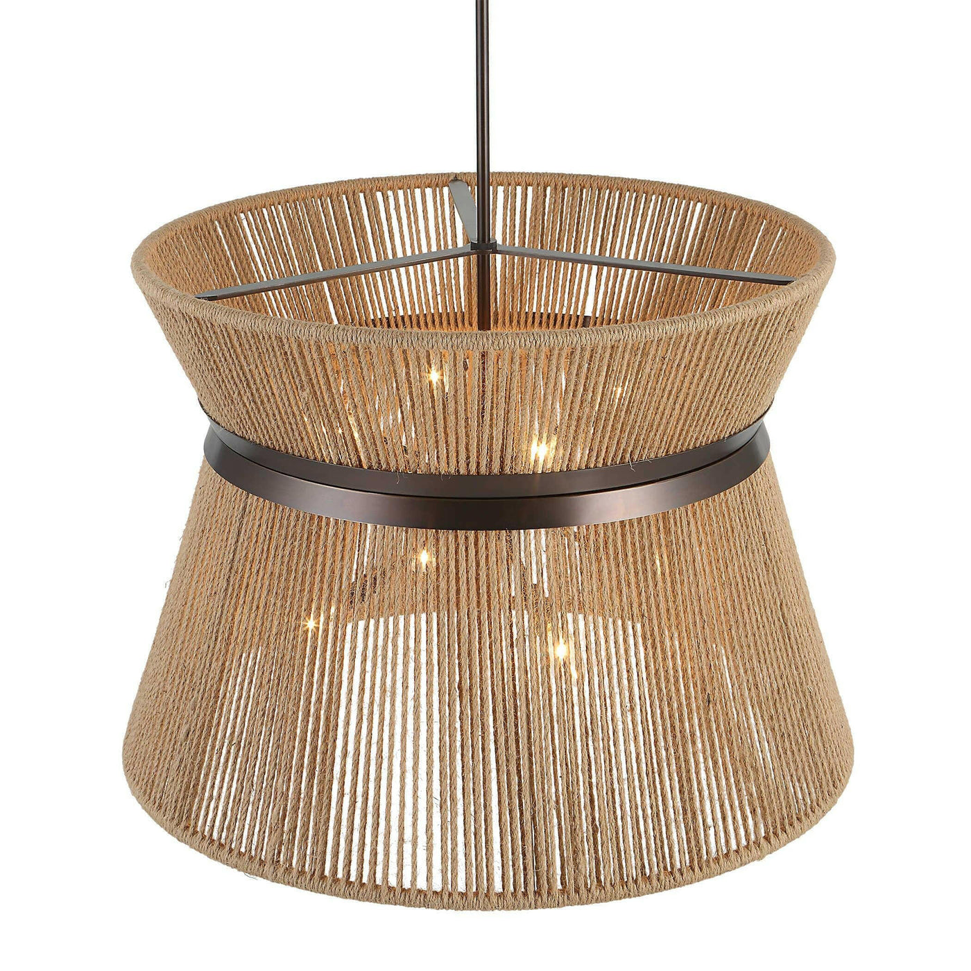 Uttermost Lighting Highly Strung, 8 Lt Round Pendant - Natural House of Isabella UK