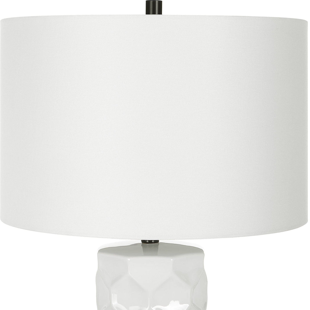 Uttermost Lighting Honeycomb White Table Lamp House of Isabella UK