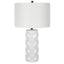 Uttermost Lighting Honeycomb White Table Lamp House of Isabella UK