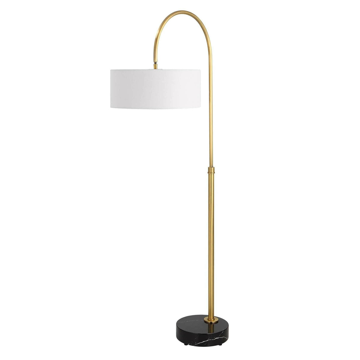 Huxford Brass Arch Floor Lamp.