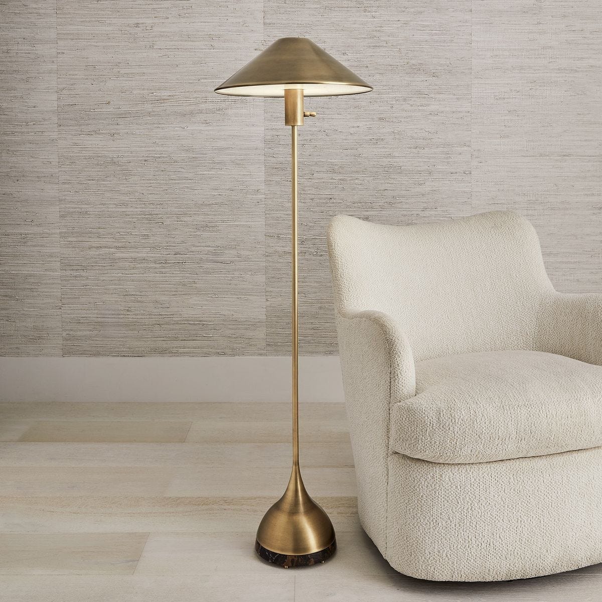 Uttermost Lighting Kiss Floor Lamp in Michelangelo Marble House of Isabella UK