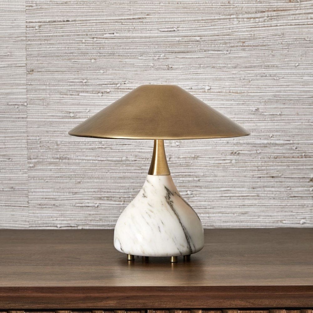 Uttermost Lighting Kiss Rechargeable Mini Lamp in Arabescato Marble House of Isabella UK