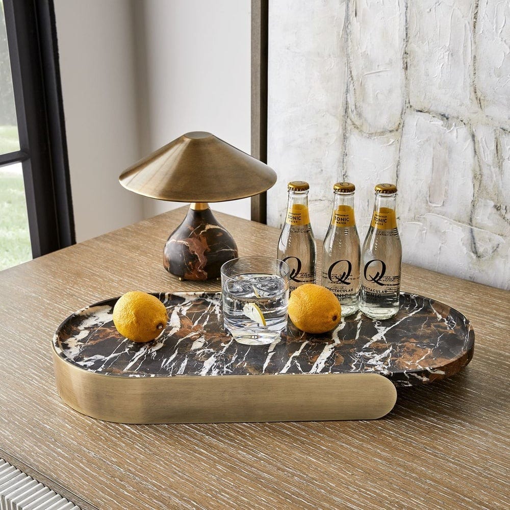 Uttermost Lighting Kiss Rechargeable Mini Lamp in Michelangelo Marble House of Isabella UK