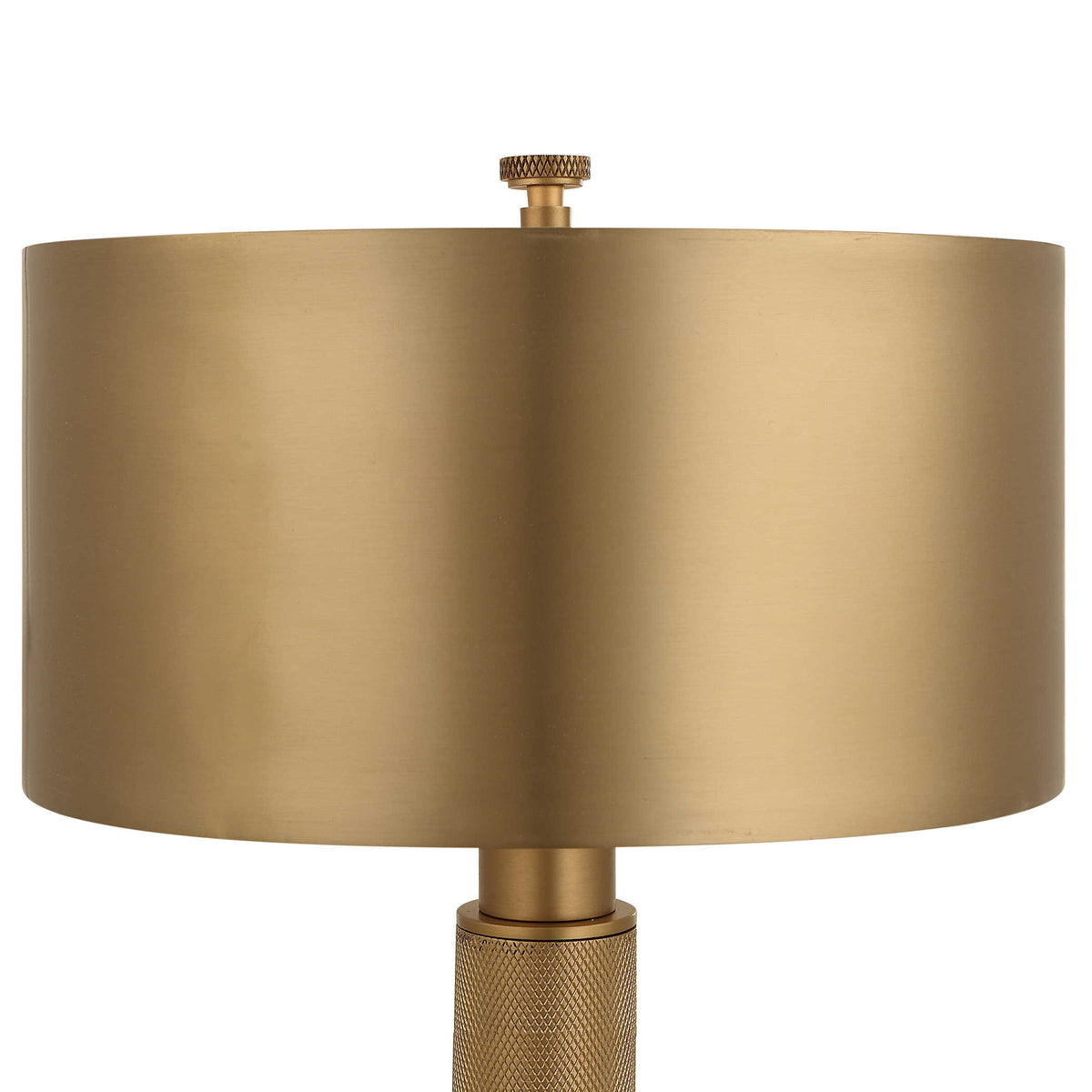 Uttermost Lighting Knurl Mini Lamp - Brass House of Isabella UK