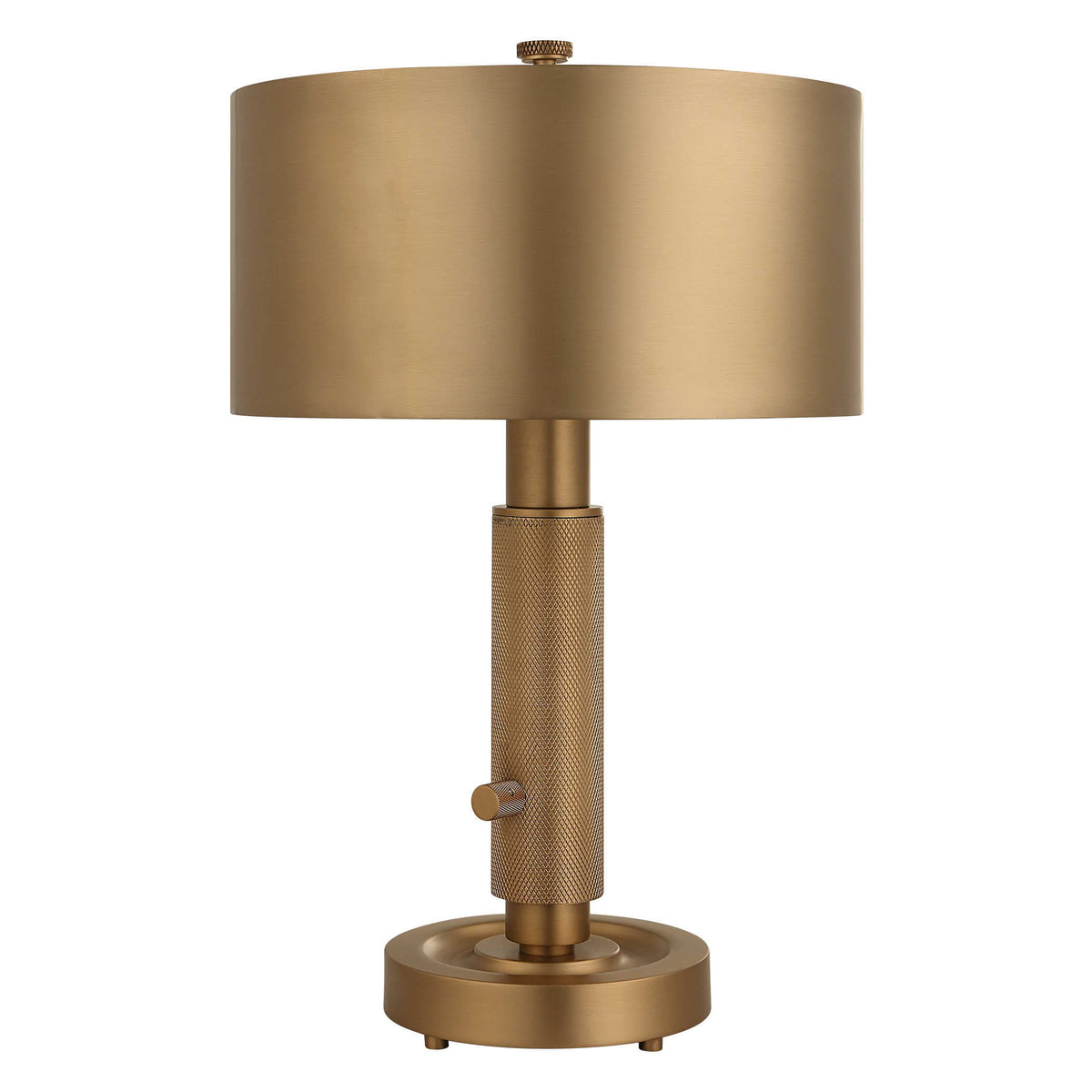 Uttermost Lighting Knurl Mini Lamp - Brass House of Isabella UK