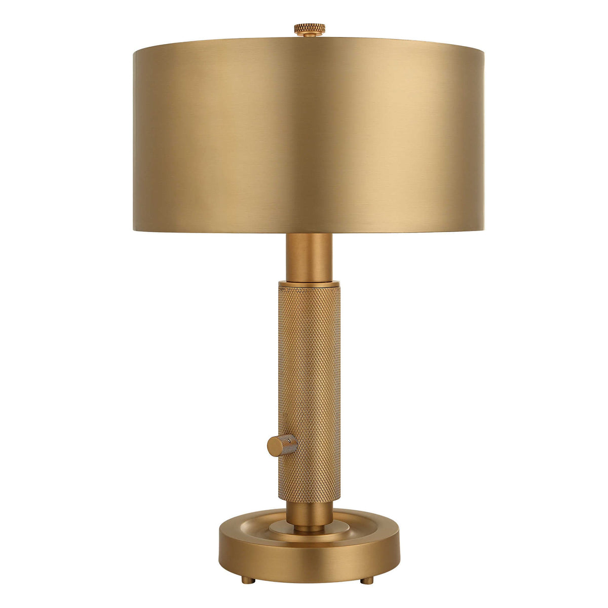 Uttermost Lighting Knurl Mini Lamp - Brass House of Isabella UK