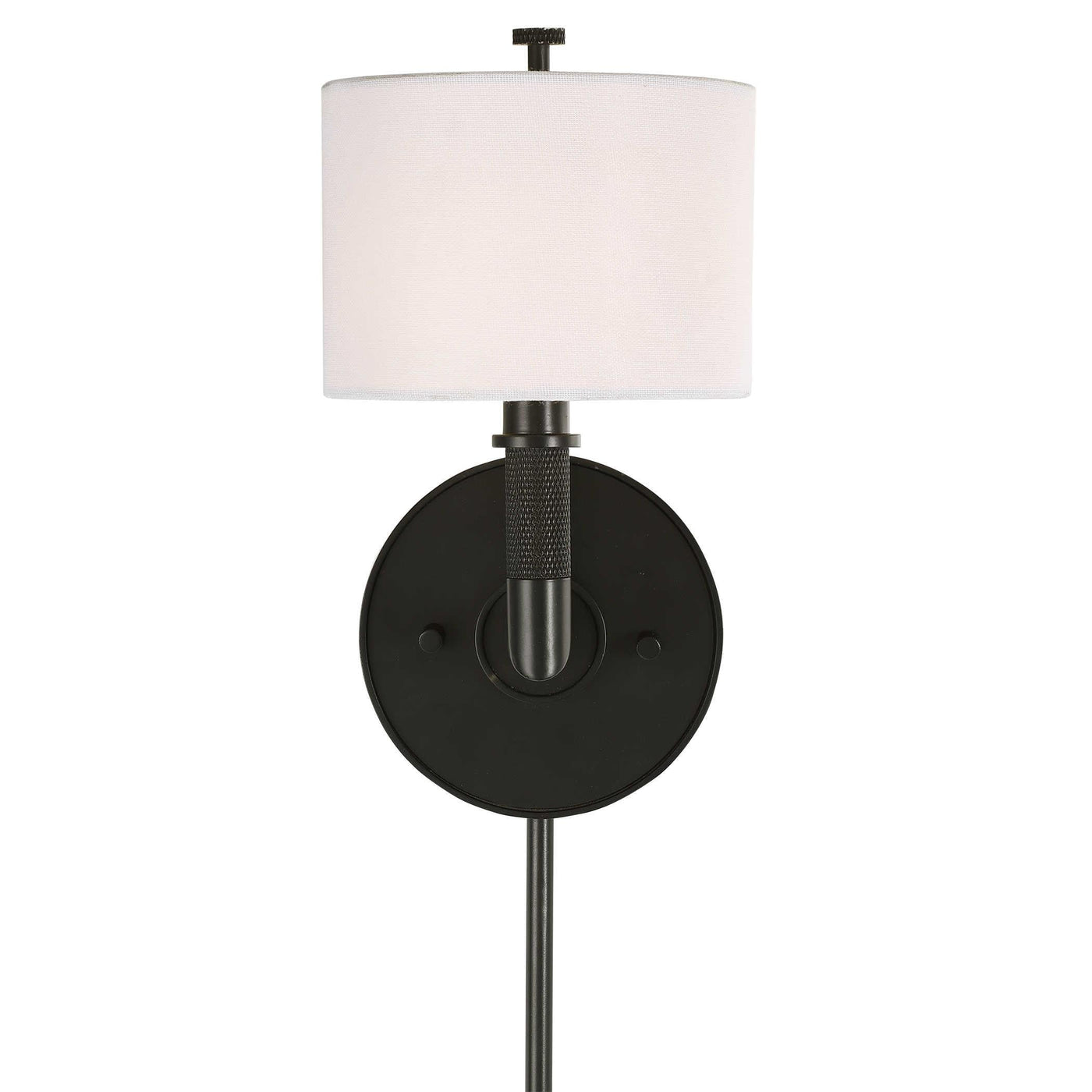 Uttermost Lighting Knurl Wall Light - Black House of Isabella UK