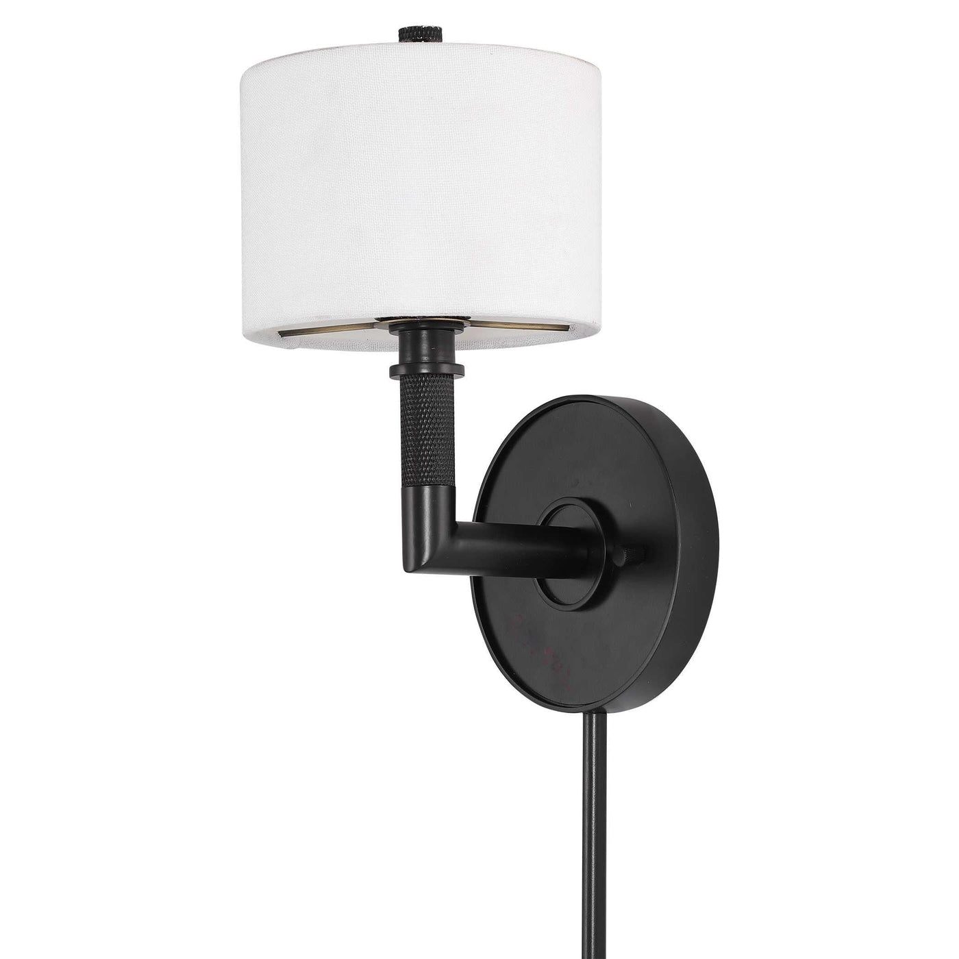 Uttermost Lighting Knurl Wall Light - Black House of Isabella UK