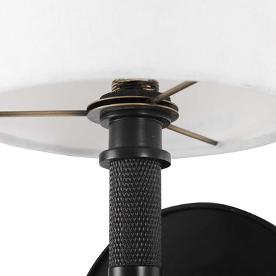 Uttermost Lighting Knurl Wall Light - Black House of Isabella UK