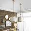 Uttermost Lighting Leather Classic 4 Light Pendant in White House of Isabella UK