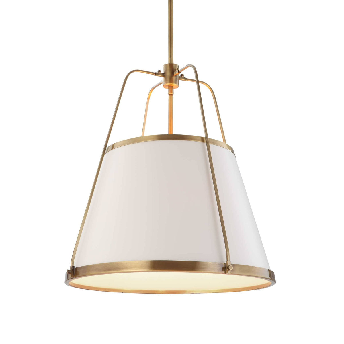 Uttermost Lighting Leather Classic 4 Light Pendant in White House of Isabella UK