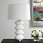 Uttermost Lighting Liora White Table Lamp House of Isabella UK
