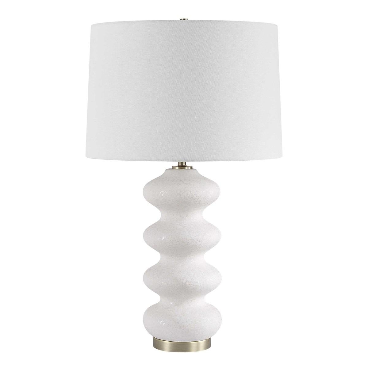 Uttermost Lighting Liora White Table Lamp House of Isabella UK