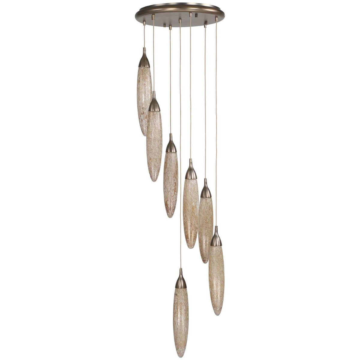 Uttermost Lighting Lunar Drops 7 Light LED Pendant House of Isabella UK