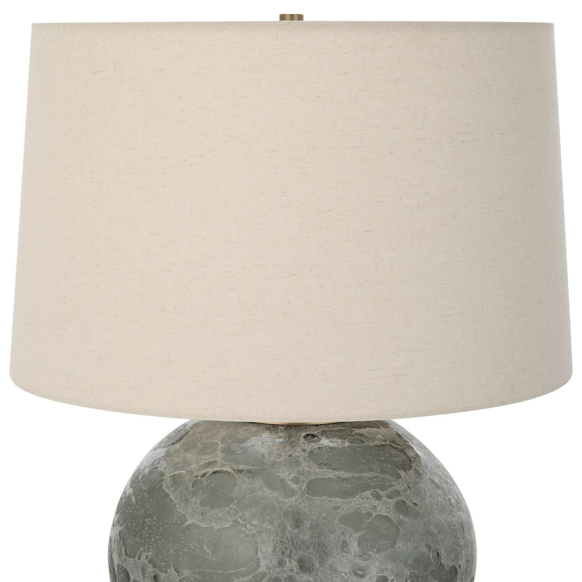Lunia Gray Glass Table Lamp.