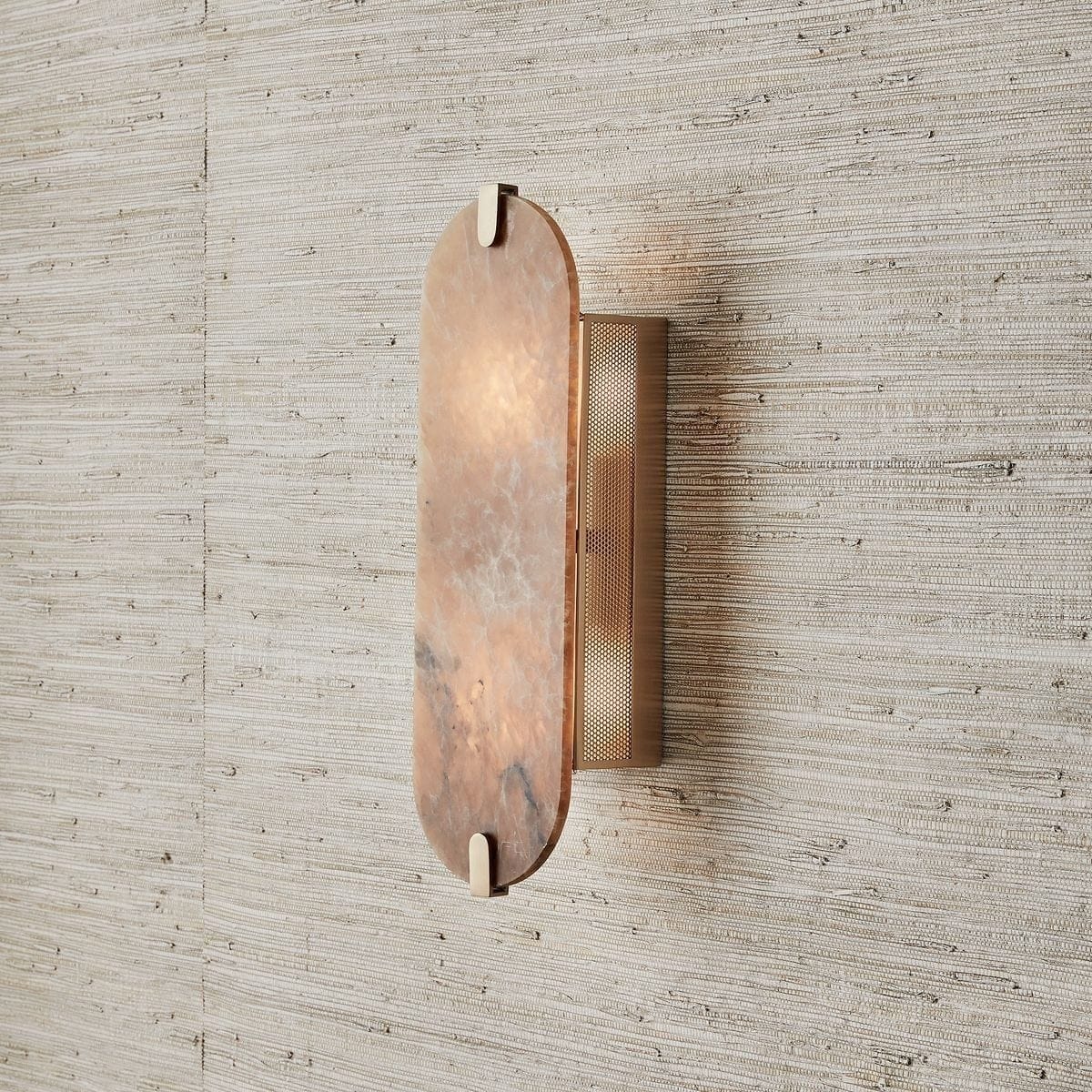 Uttermost Lighting Lustrous 2 Light Wall Sconce in Smoky Alabaster House of Isabella UK