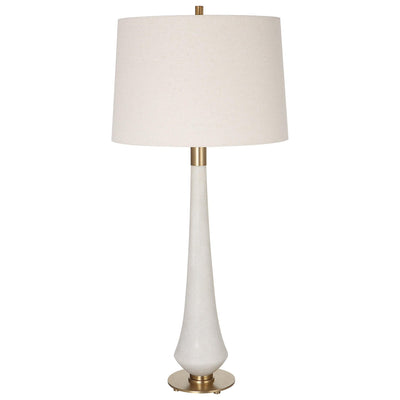 Uttermost Lighting Marille Ivory Stone Table Lamp House of Isabella UK