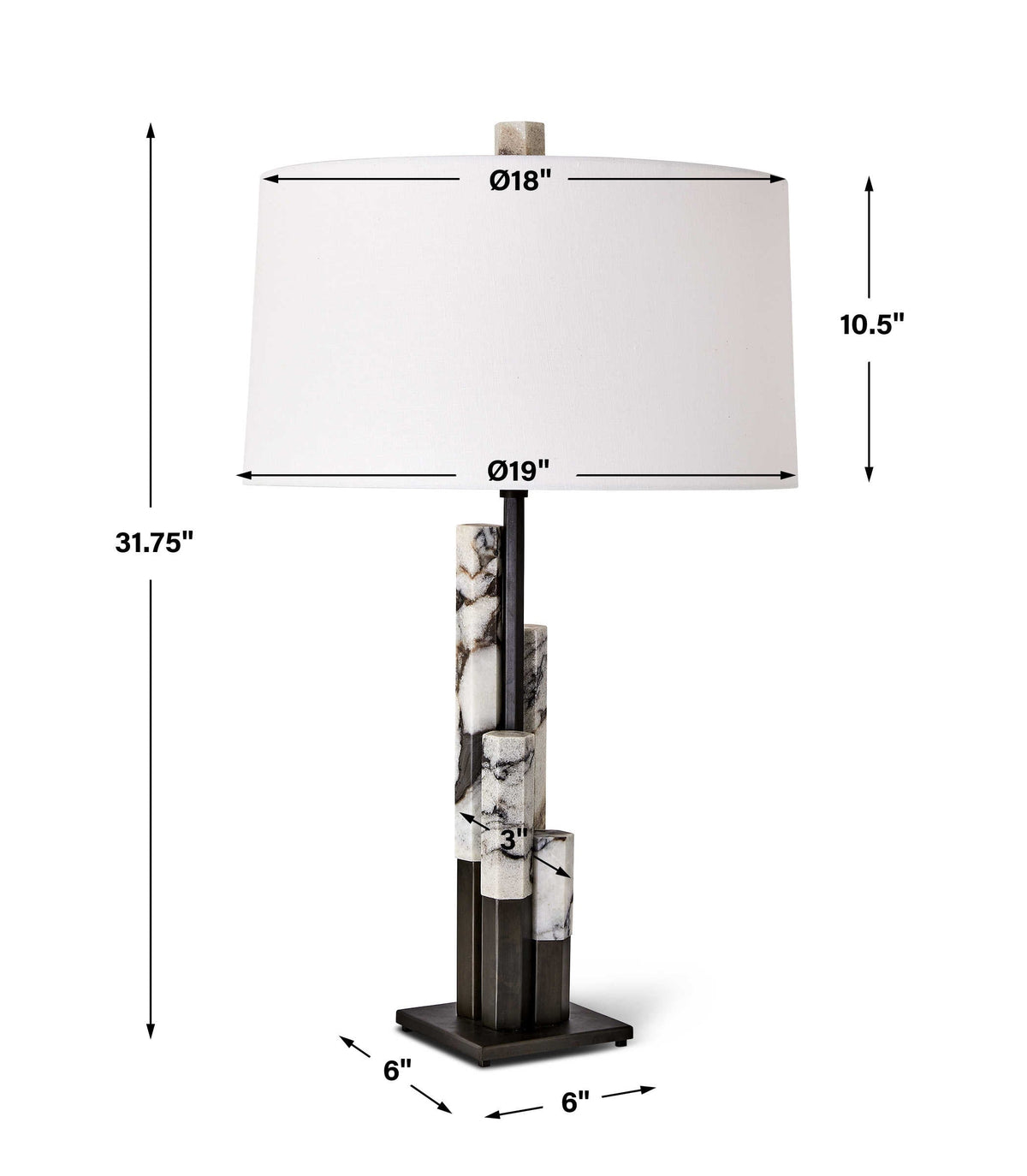 Uttermost Lighting Metropolis Table Lamp House of Isabella UK