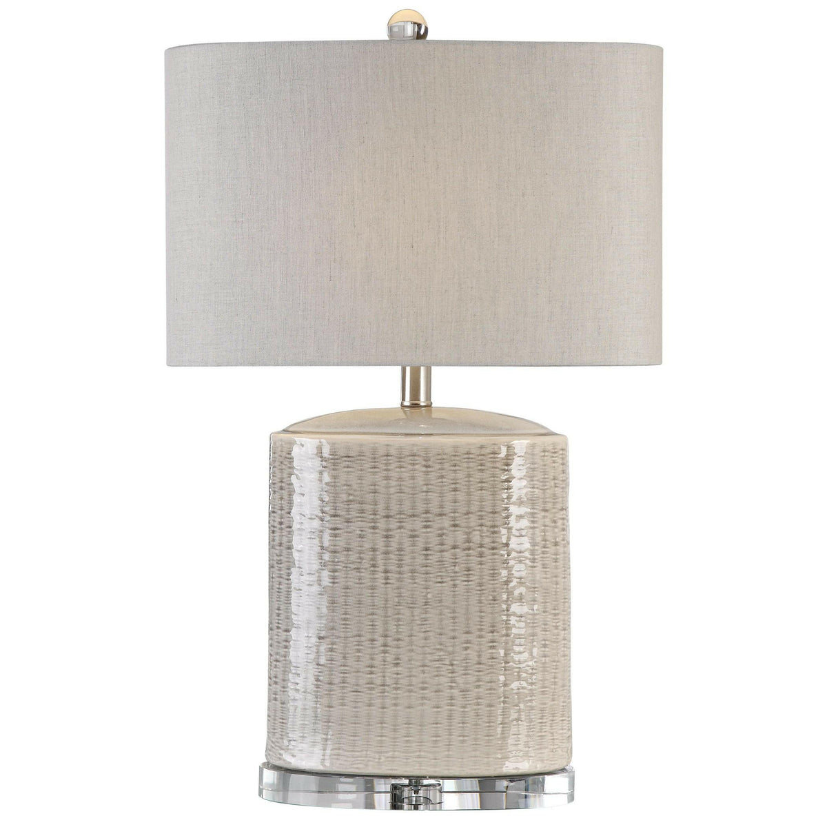 Modica Taupe Ceramic Lamp.