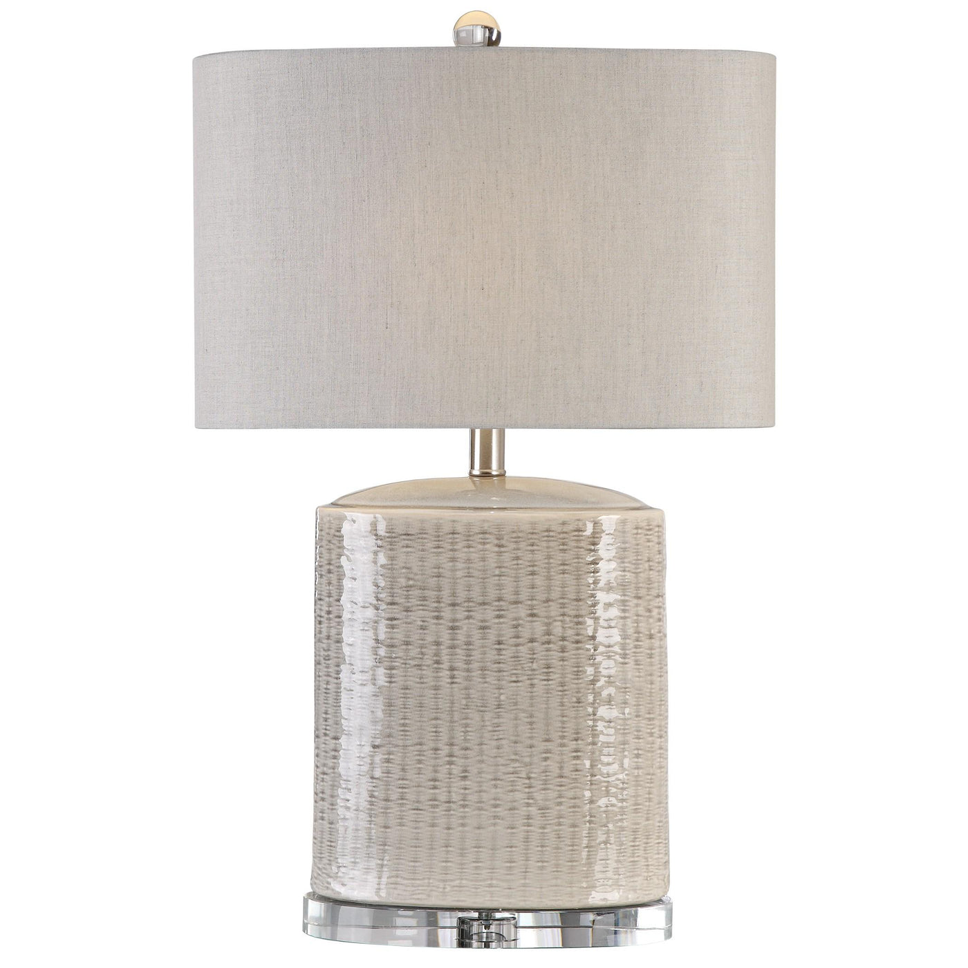 Uttermost Lighting Modica Taupe Ceramic Lamp House of Isabella UK