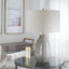 Uttermost Lighting Monacan Gray Textured Table Lamp House of Isabella UK