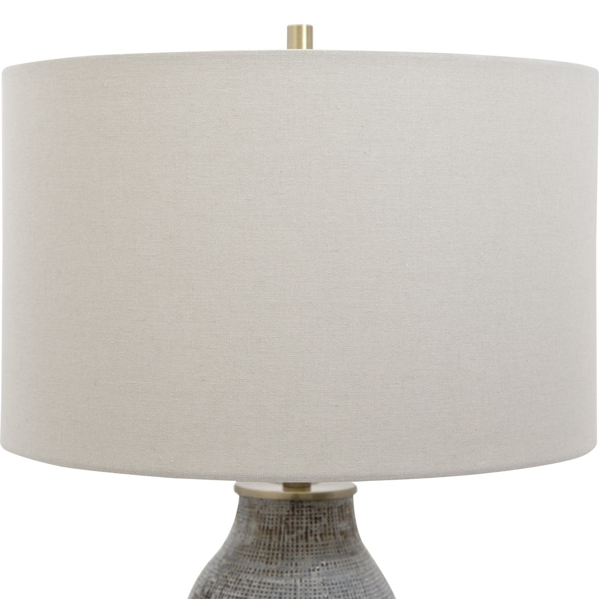 Uttermost Lighting Monacan Gray Textured Table Lamp House of Isabella UK