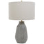 Uttermost Lighting Monacan Gray Textured Table Lamp House of Isabella UK