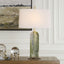 Uttermost Lighting Moorea Green Marble Table Lamp House of Isabella UK