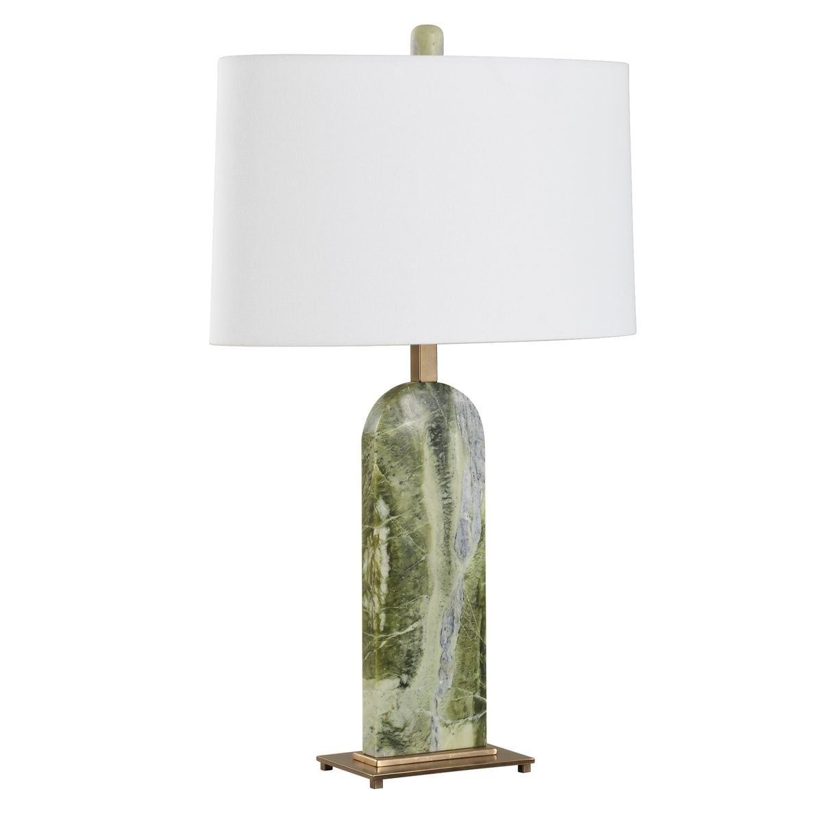 Uttermost Lighting Moorea Green Marble Table Lamp House of Isabella UK