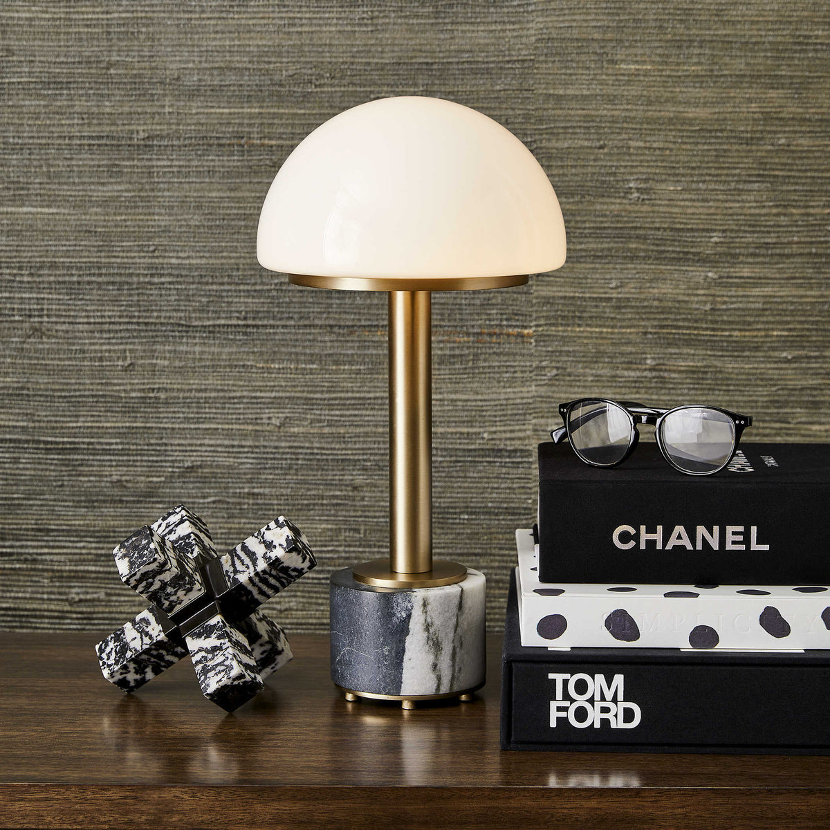 Uttermost Lighting Mushroom Mini Lamp - Panda Marble House of Isabella UK