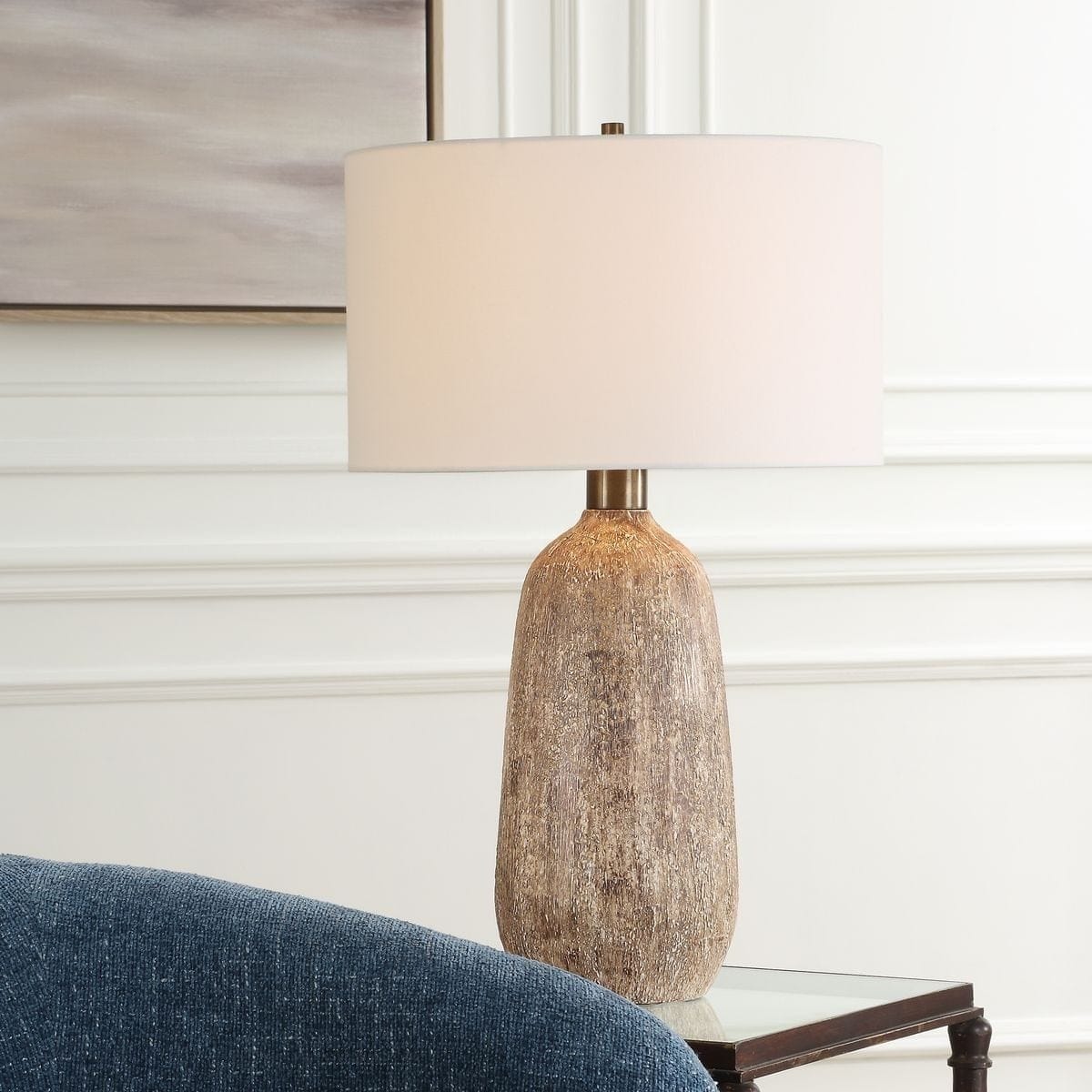 Uttermost Lighting Napier Earthy Brown Table Lamp House of Isabella UK