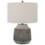 Uttermost Lighting Neolithic Blue-Gray Table Lamp House of Isabella UK