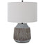 Uttermost Lighting Neolithic Blue-Gray Table Lamp House of Isabella UK