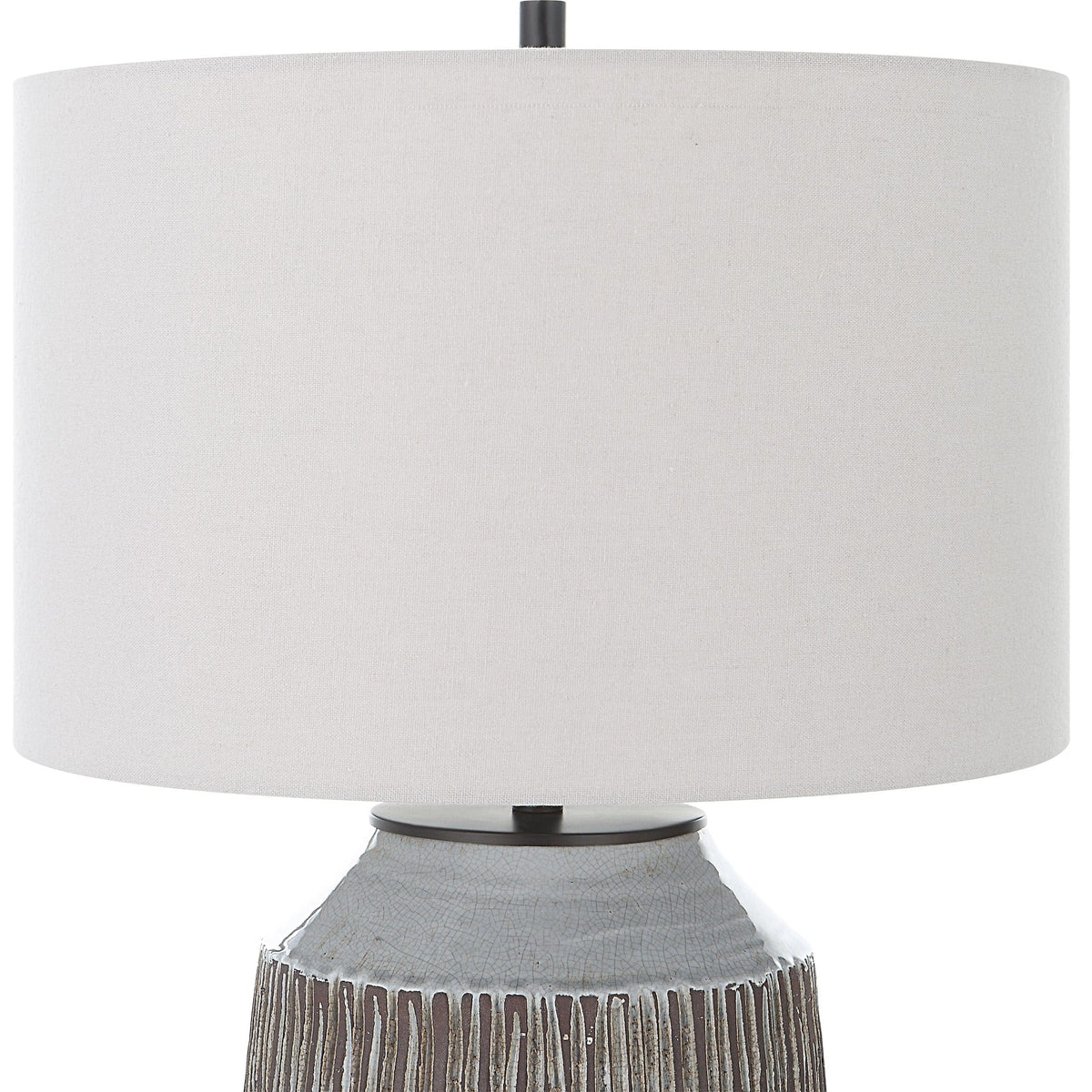 Uttermost Lighting Neolithic Blue-Gray Table Lamp House of Isabella UK