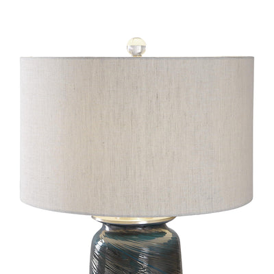 Uttermost Lighting Olesya Swirl Glass Table Lamp House of Isabella UK