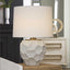 Uttermost Lighting On Edge Chalk White Table Lamp House of Isabella UK