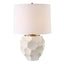 Uttermost Lighting On Edge Chalk White Table Lamp House of Isabella UK