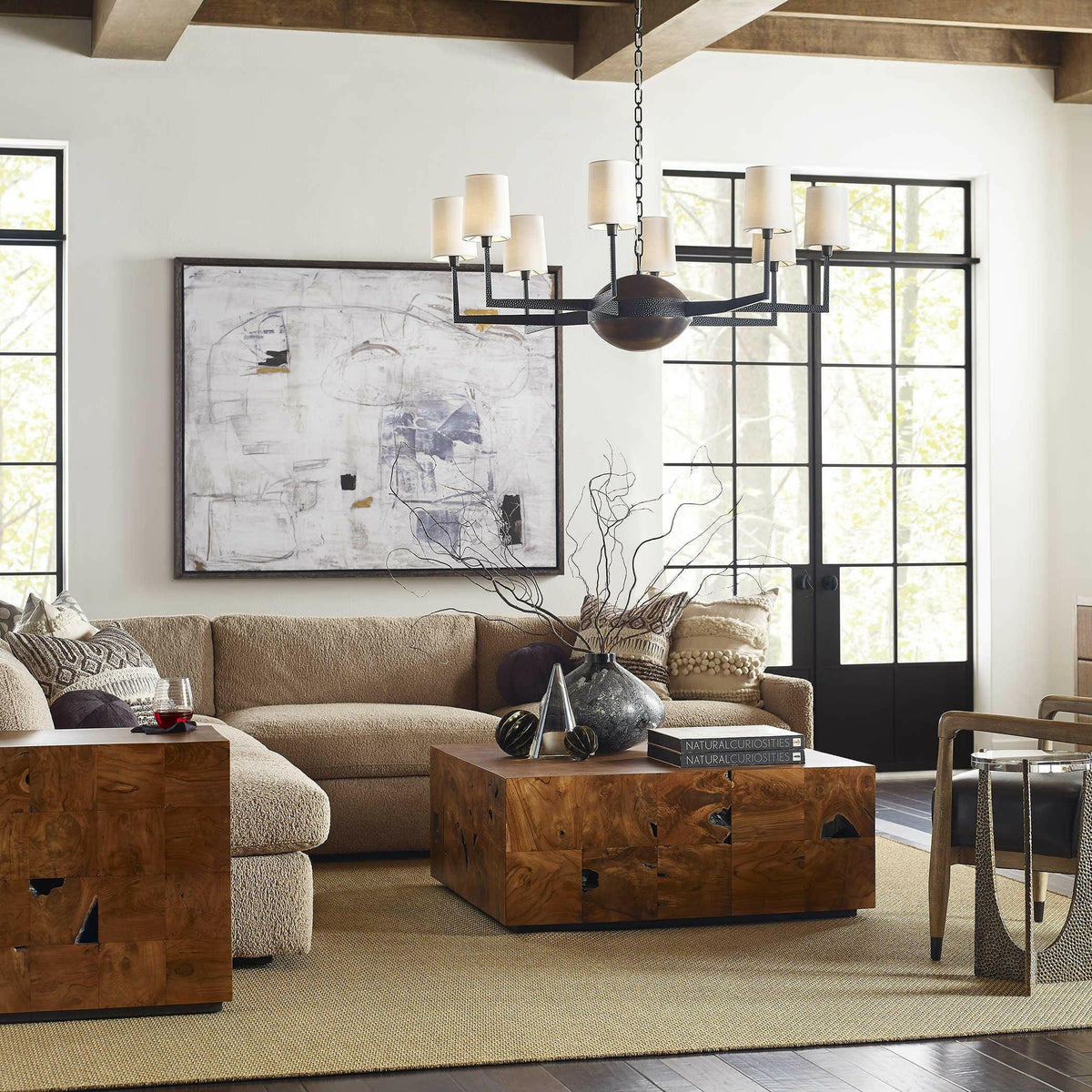 Open Arms, 8 Lt Chandelier.