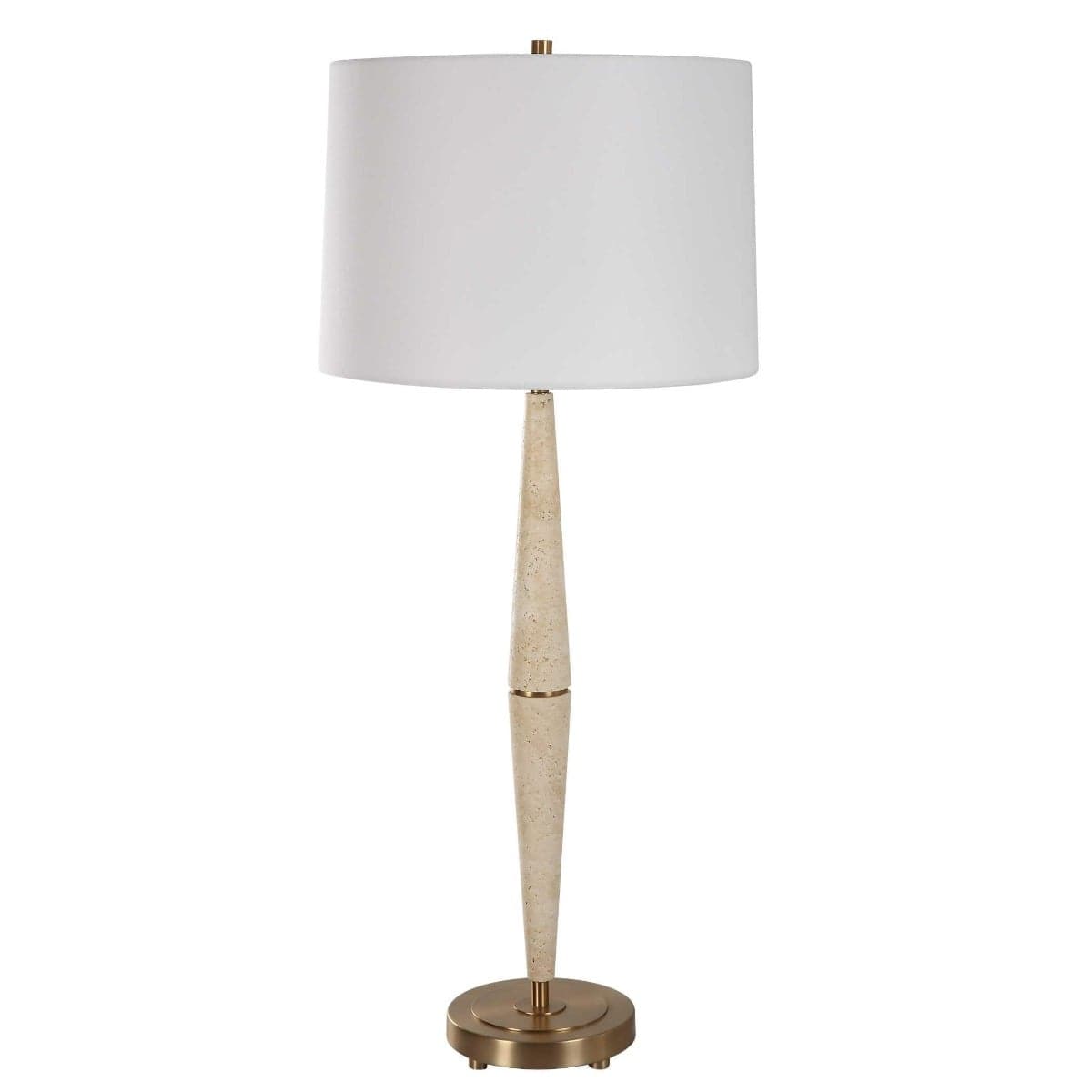 Uttermost Lighting Palu Travertine Table Lamp House of Isabella UK