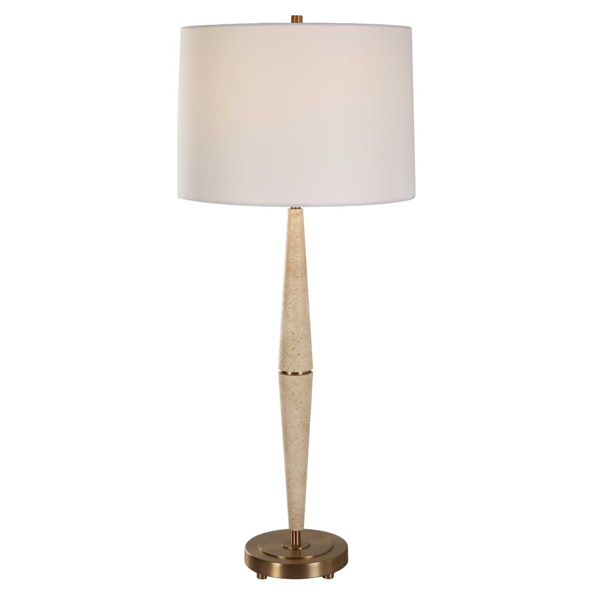 Uttermost Lighting Palu Travertine Table Lamp House of Isabella UK