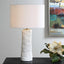 Uttermost Lighting Pavlova Glossy White Table Lamp House of Isabella UK