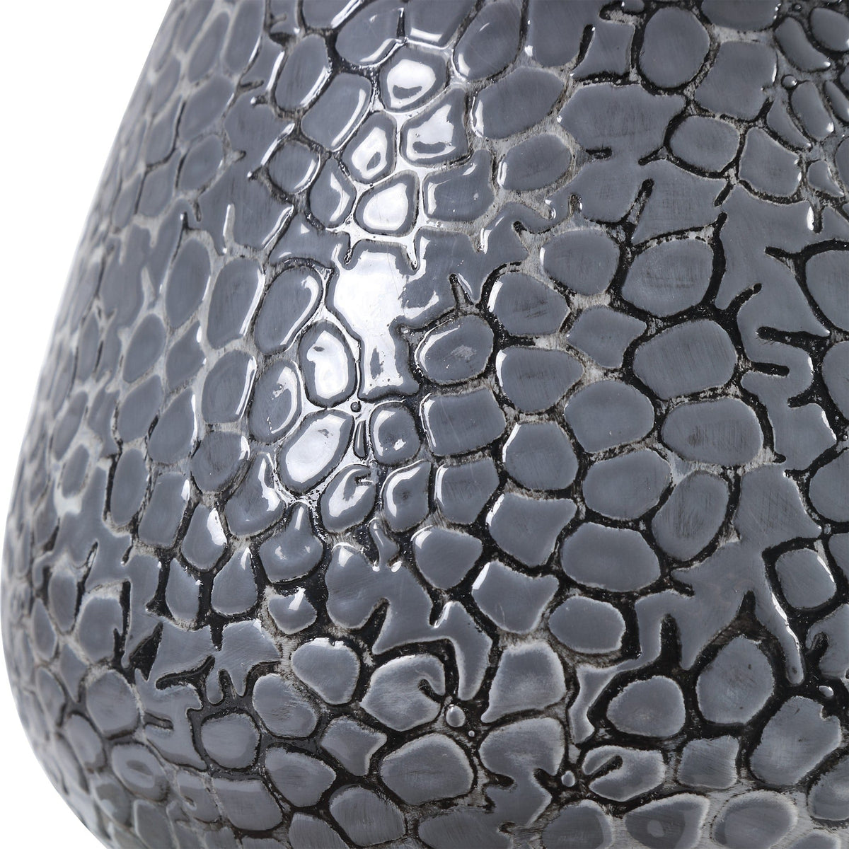Uttermost Lighting Pebbles Metallic Gray Table Lamp House of Isabella UK