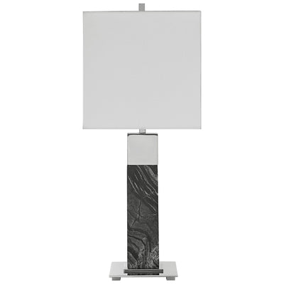 Uttermost Lighting Pilaster Black Marble Table Lamp House of Isabella UK