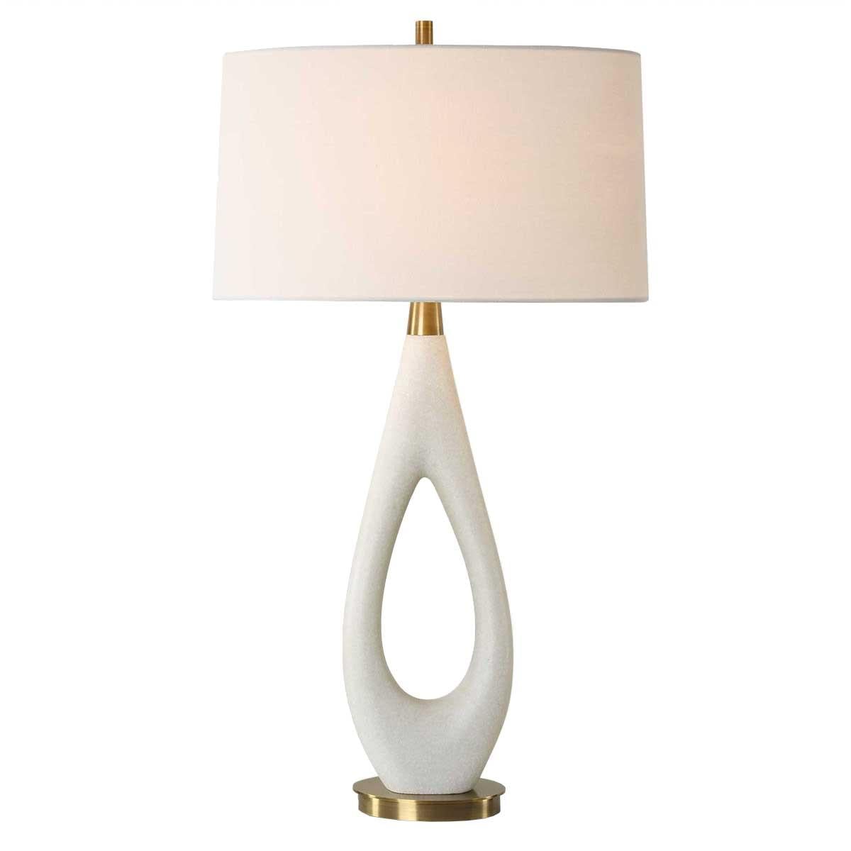 Uttermost Lighting Promenade White Table Lamp House of Isabella UK