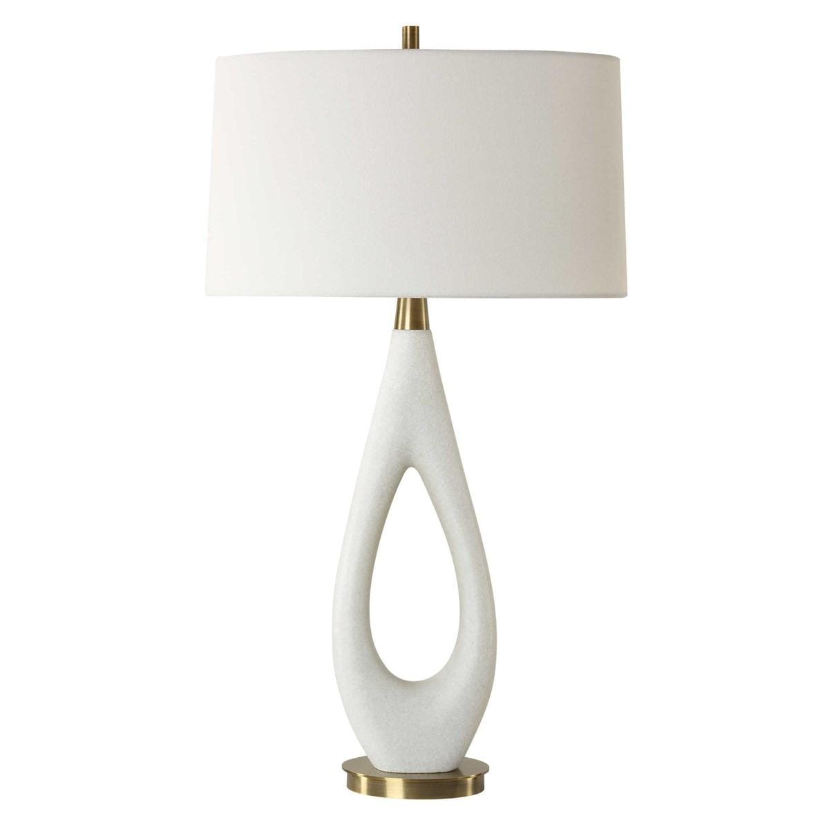 Uttermost Lighting Promenade White Table Lamp House of Isabella UK